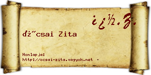 Ócsai Zita névjegykártya